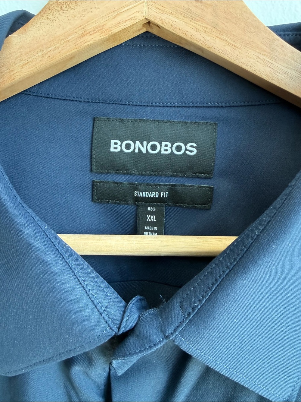 Bonobos Navy Blue Men's Dress Shirt - Picture 2 of 3